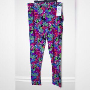 Southwind Apparel Spunkwear Womens Colorful Floral Leggings Athleisure Yoga XL